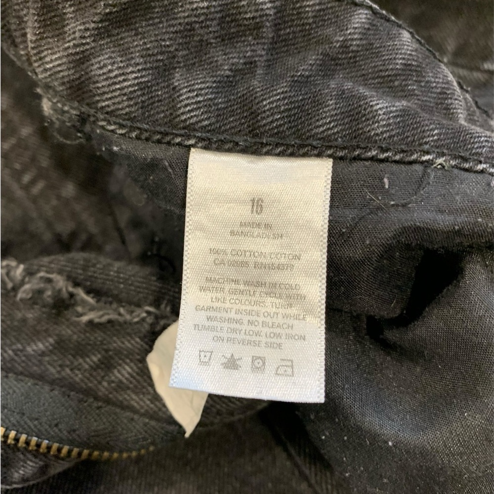 AEROPOSTALE | Mom Jean in black with accent stitching size 16 - Picture 9 of 10